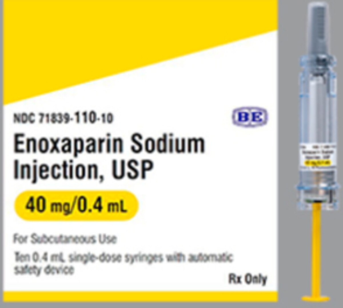 ENOXAPARIN SODIUM 40MG PFS 10X0.4ML